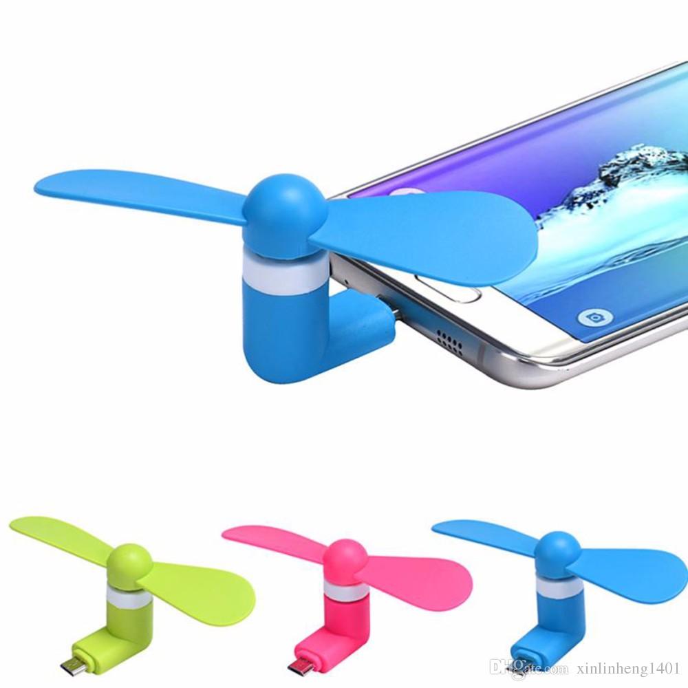 Mini Cool Micro USB Fan Mobile Phone USB Gadget Fans Tester For type-c Samsung s7 edge s8 plus