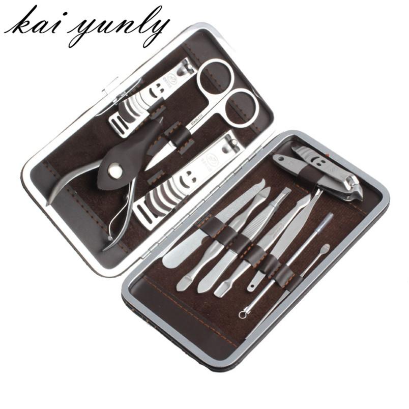 Wholesale kai yunly 12 in1 Pedicure Manicure Stainless Set Nail