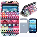 Exquisite Colorful Stripe Pattern PU Leather Full Body Case with Card Slot for Samsung Galaxy S3 I9300