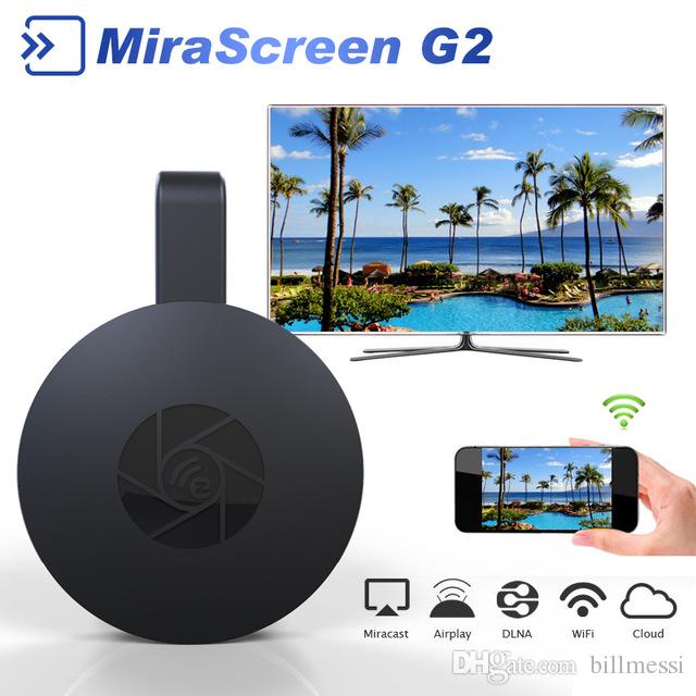 MiraScreen G2 Wireless HDMI Dongle TV Stick 2.4G WiFi 128Mb RAM DDR3 1080P Miracast For TV Projector Support Airplay DLNA Cloud +B