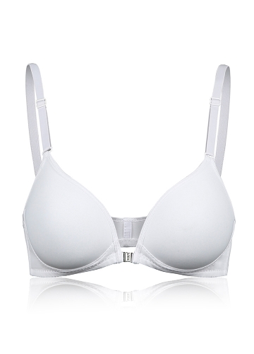 Sexy Women Girls Bra Gather Adjustable Seamless Push Up Wireless Front Button Underwear