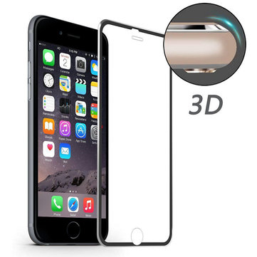 ENKAY Aluminum Alloy 3D Arc Edge 0.2mm 9H Tempered Glass Screen Protector for iPhone 6 6s