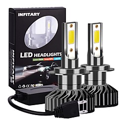 2 Stück Infitary H1 / H7 / H3 / H11 / 9005/9006 Motorrad / Auto Glühbirnen LED-Scheinwerfer für Universal Lightinthebox