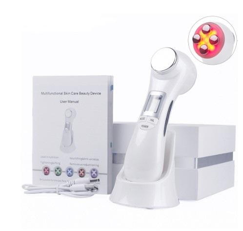 6 in 1 led rf pn therapy facial skin lifting rejuvenation vibration device machine ems ion microcurrent mesotherapy massager