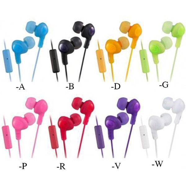 2020 gumy gummy earphone earbuds 3.5mm headphone ha-fr6 gumy plus with mic for mobile phone 6 plus 5 5s 5c pad samsung