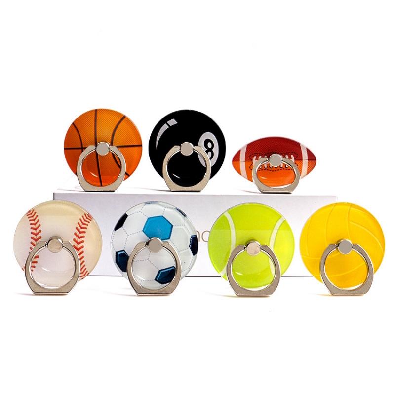 Football Mobile Phone Holder Ring Buckle Universal 3D Cartoon Basketball Stand Finger Grip Mount For Samsung S8 S9 Note 8 iPhone X 8 7
