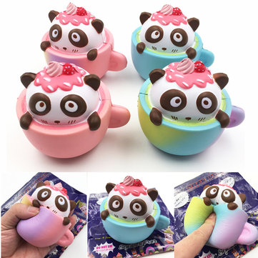 Squishyfun Cafe Panda Squishy 9.5cm Slow Rising Original Packaging Collection Gift Decor Toy