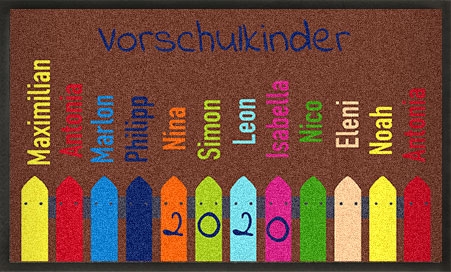 Fußmatte Kindergarten Geschenk zum Gestalten