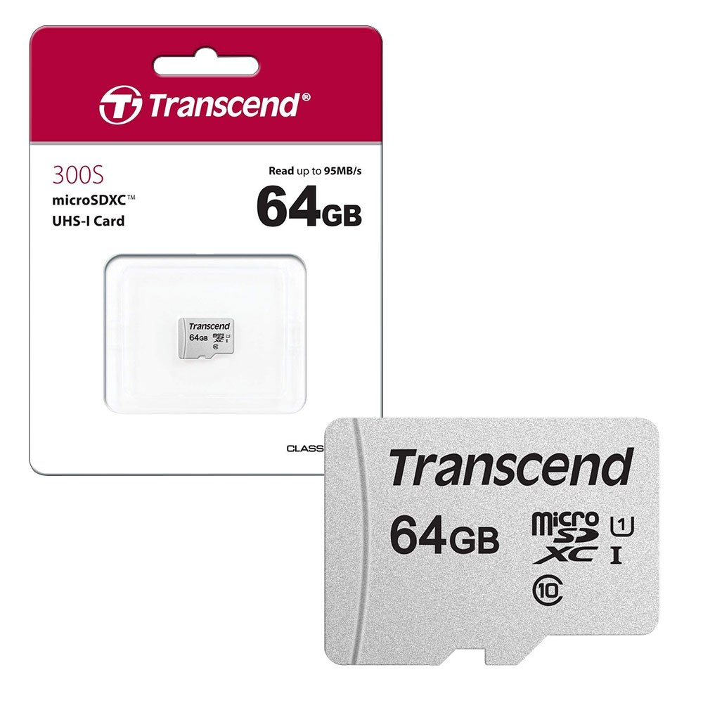 Transcend Micro SDXC Micro SD Memory Card Class 10 UHS-I U1 95MB/s - 64GB