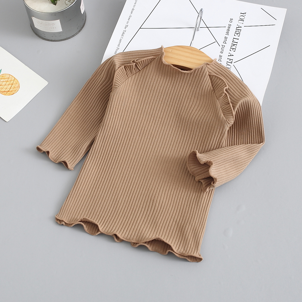 Baby / Toddler Stylish Solid Ruffled Tee