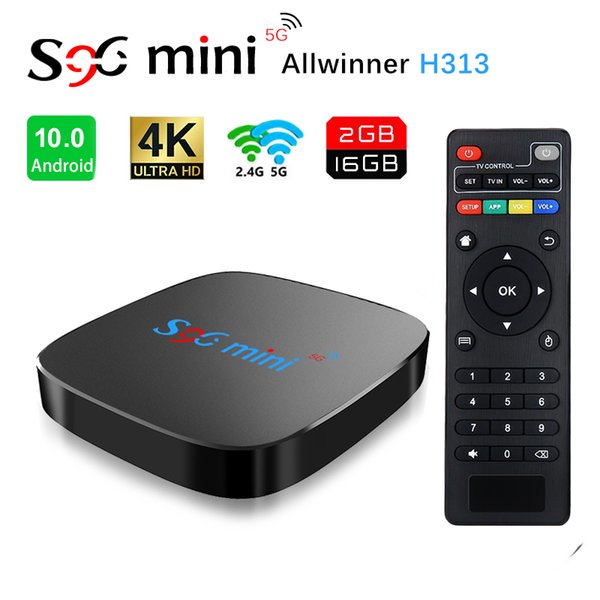 S96 MINI Android 10.0 TV Box H313 2.4G 5G WiFi Build 2GB 16GB 4K Set Top Boxes P X96 X96Q