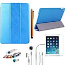 Sheepskin Crust PU Leather with Protective Film,Stylus,Headset and Dust Plug for iPad Air 2 /iPad 6 (Assorted Colors)