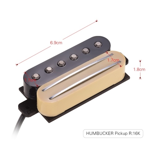 Guitare électrique à double rail Humbucker Pickup et Pick-up à simple bobine avec ligne de commutation à trois sections pour ST pour guitares à caisson de cigare
