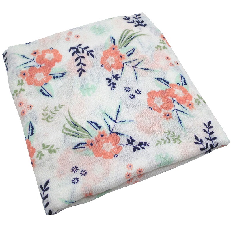 Breathable Cactus Print Cotton Baby Blanket