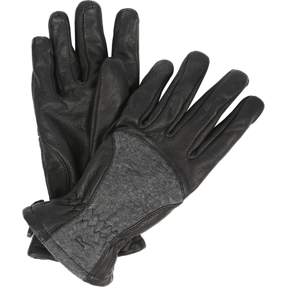 Regatta Womens/Ladies Garabina Full Leather Fleece Cuffed Winter Glove Large