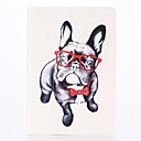 Glasses Dog Pattern PU Leather Full Body Case with Stand  for iPad Mini 1/2/3