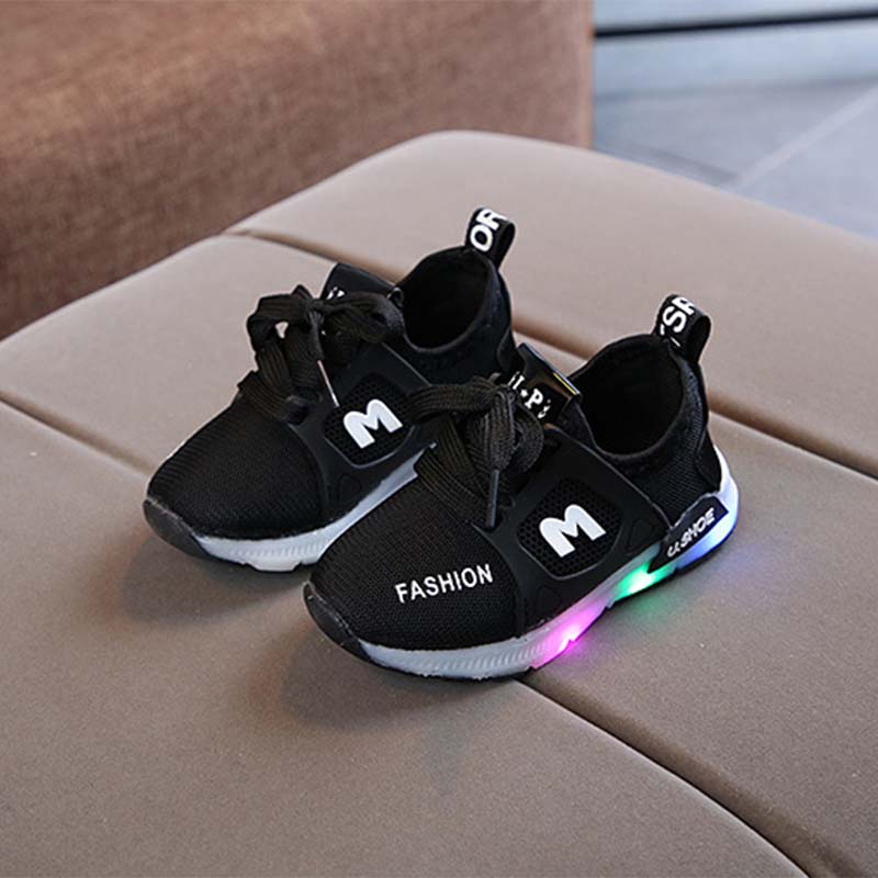 Stylish Breathable LED Antiskid Shoes for Toddler / Kid