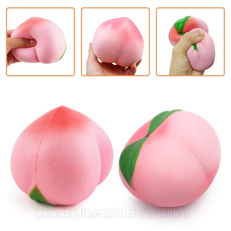 Peach Squishies Fragrance Scented Toys Pink Anti Stress kawaii Decoration Squishy S Phone Strap Free Shipping SQU004