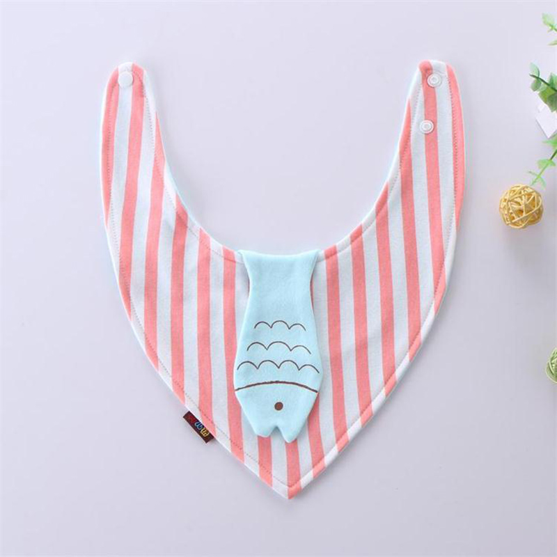 1-pack Waterproof Geo Print Cotton Bib