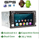 Android 4.1 6,2 pouces au tableau de bord voiture lecteur DVD avec GPS, WiFi, 3G, BT, iPod, FM, écran tactile capacitif