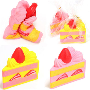 Squishyfun Strawberry 15CM Cake Squishy Super Slow Rising Original Packaging Toy Collection