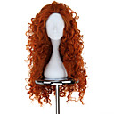 Nouveau BRAVE Film MERIDA long bouclés perruque orange Anime Cosplay