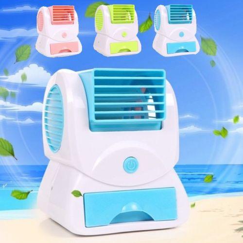 Electric Mini USB Air Conditioner Silent Portable Fan Cooling Tool Home Office E280