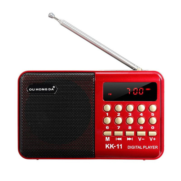 Mini Portable Handheld K11 Radio Multifunctional Digital FM USB TF MP3 Player Speaker Devices Supplies