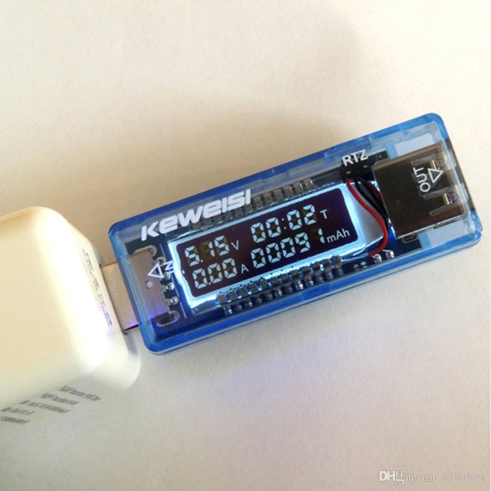 KEWEISI KWS-V20 USB Volt Current Voltage Doctor Charger Capacity Tester Meter Power Bank