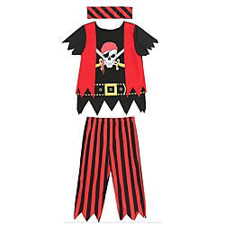 Pirates of the Caribbean Cosplay Costume Kid's Boys' Halloween Halloween Halloween Festival / Holiday Terylene RedBlack Easy Carnival Costumes Cool Skulls / Headpiece Lightinthebox
