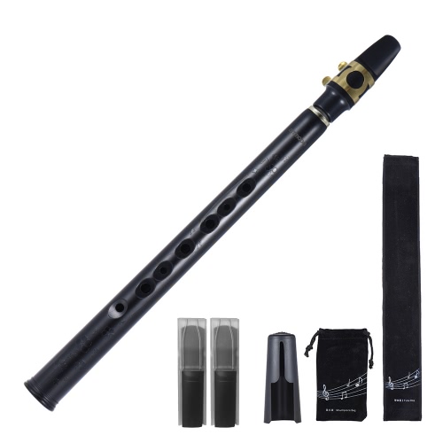 ammoon Mini Pocket Sib Saxophone Sax ABS avec Reed Alto Becs Sac de transport d'instruments à vent