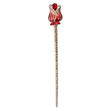Luxury Elegant Hairpin Rose Flower Rhinestone Hairpin