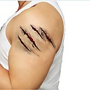 5PCS Temporary Tattoo Arm Body Art Claw Marks Scratched Tatoo Scars Sticker