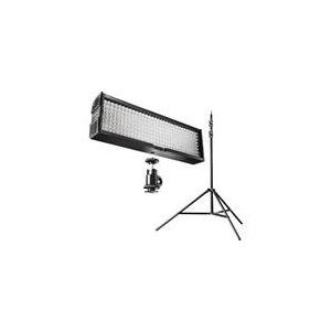 mantona Walimex Pro LED Video Light - Leuchtenkopf - 1 Kopf/Köpfe x 256 Lampe(n) - LED - DC (20374)