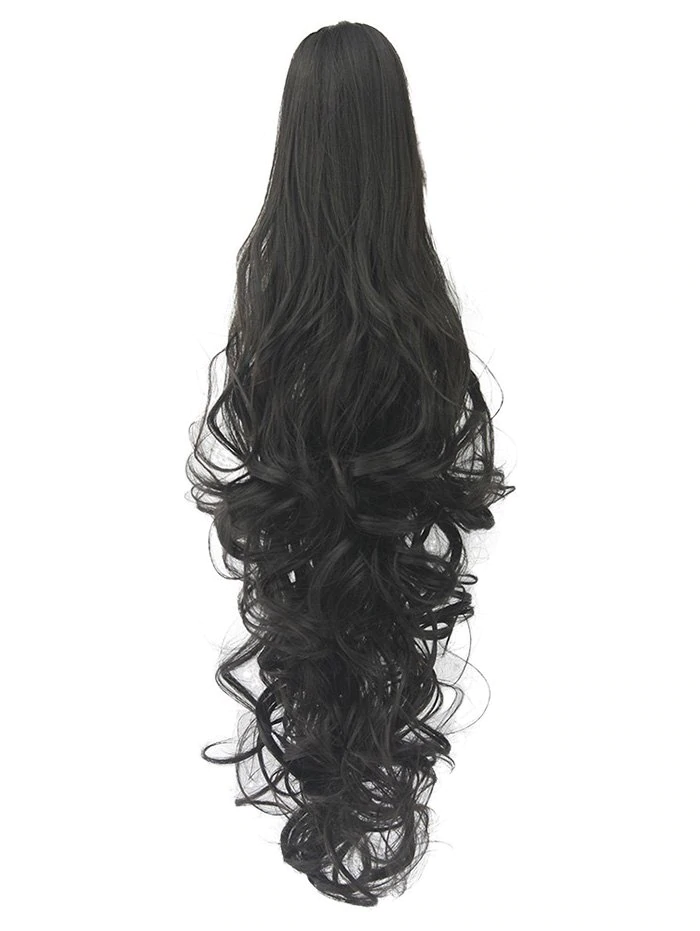 Long Deep Body Wave Synthetic Clip-on Hair Piece