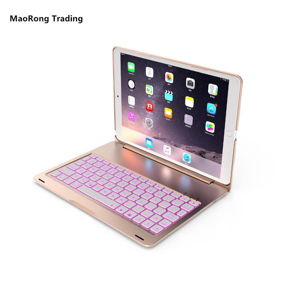 MaoRong Trading Bluetooth Wireless Keyboard Backlight Keyboard Metal Protective Shell for iPad Pro 10.5 Aluminum Alloy