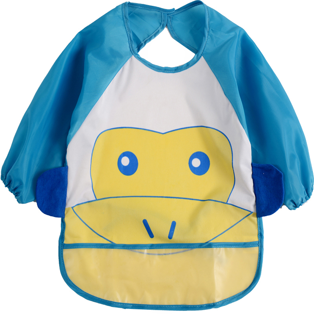 Waterproof Long-sleeve Baby Feeding Bib