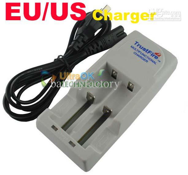 TrustFire TR001 Lithium Battery Charger for 10440 14500 16340 17670 18500 18650 EU/US Plug