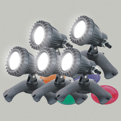 PondXpert Brightpond 20w Quintet 5 Pond Lights (Trio + Duo Set)