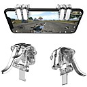 déclencheur de jeu pour pubg, déclencheur de jeu portable metal / abs unité de 2 pcs