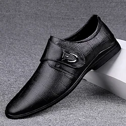 Men's Sneakers Loafers  Slip-Ons Classic British Daily Office  Career PU Booties / Ankle Boots Dark Brown Black Fall Spring Lightinthebox