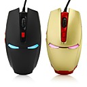 LITBest NHG05 USB filaire Optique Gaming Mouse Eclairage LED 800/1200/1600/2000 dpi 4 niveaux de DPI réglables 6 pcs Clés