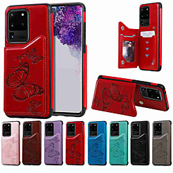 Case For Samsung Galaxy S20 / S20 Plus / S20 Ultra Wallet / Card Holder / with Stand Back Cover Big Butterfly Embossing PU Leather / TPU for Galaxy S10 / S10E / S10 Plus / A50(2019) / A30S(2019)
