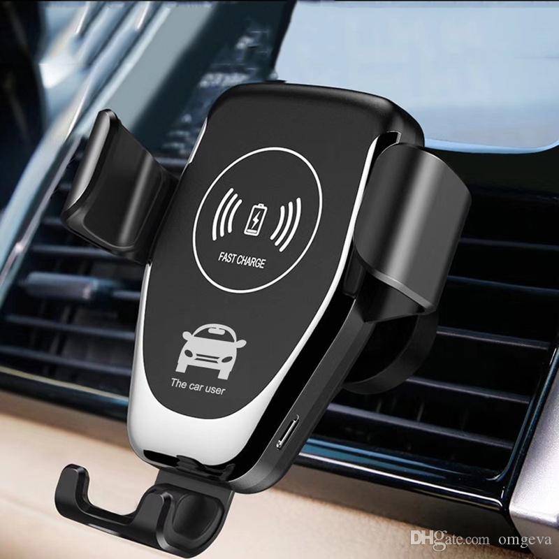 10W QI Wireless Charging for Samsung Galaxy S10 S9 S8 S6 S7 Car Mount Phone Holder for IPhone X XS MAX XR 8 Plus Cell Phone Wireless Charger