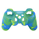 Protective Dual-Color Style Silicone Case for PS3 Controller (Yellow and Blue)