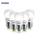 IENON 5pcs S14 E27 3W 240-270LM 6000K Cool White Light  Pear Shaped LED Ceramic Blub(AC100-240V)