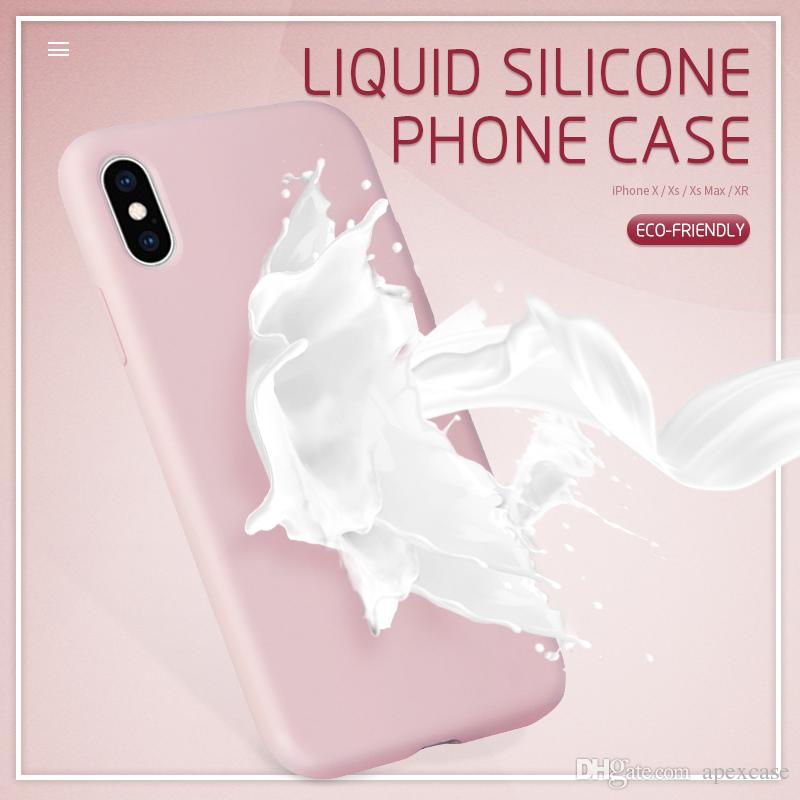Mobile Accessories 2019 Liquid Silicone Case For iPhone 11 X XR XS MAX Designer Phone Cases