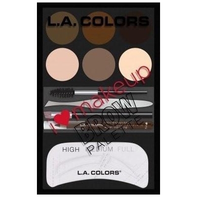 LA Colors I Heart Makeup Brow Palette - Medium-Dark