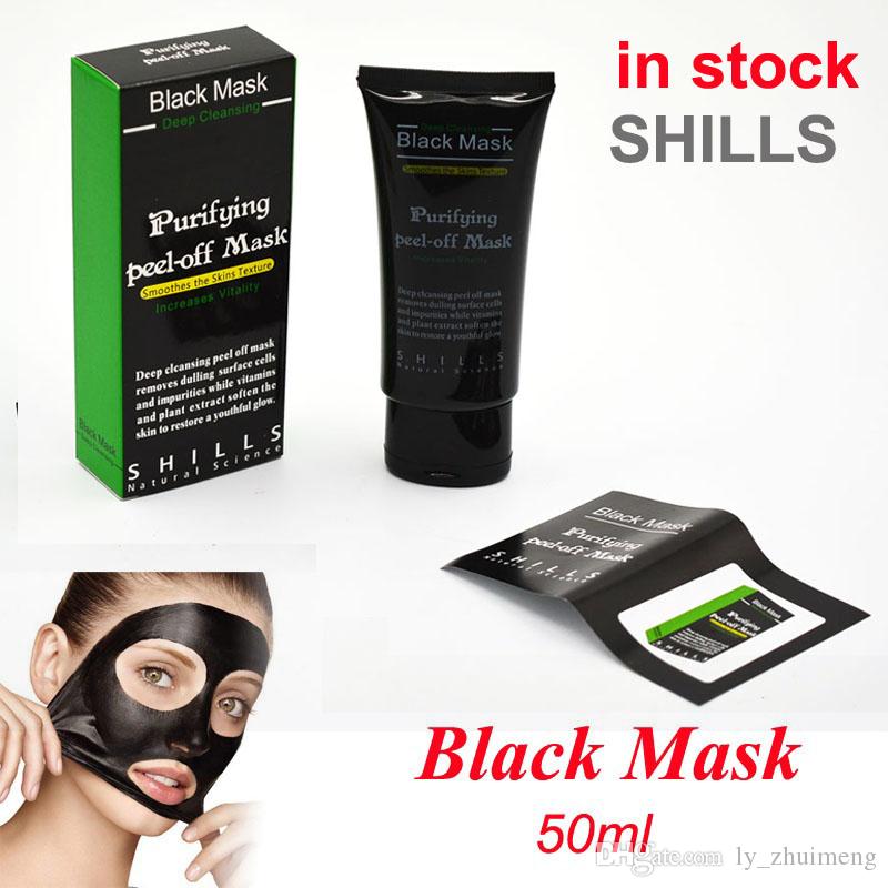 Shills Peel-off face Masks Deep Cleansing Black Mask 50ML Blackhead Facial Mask vs PILATEN Facial Minerals Conk Facial Mask Free shipping