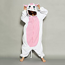 Petit Chat Blanc Polaire unisexe Kigurumi pyjamas de nuit Halloween Costume animal de bande dessinée